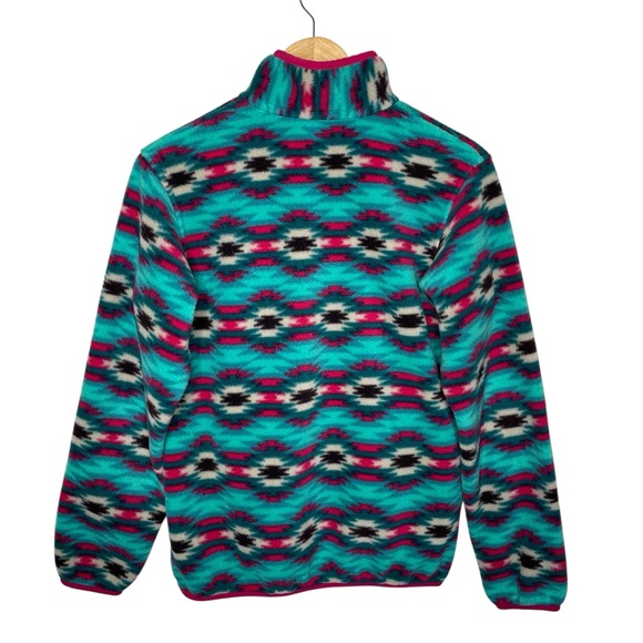 Patagonia Aztec Boho Synchilla Fleece Snap T Pullover Small - Picture 7 of 15